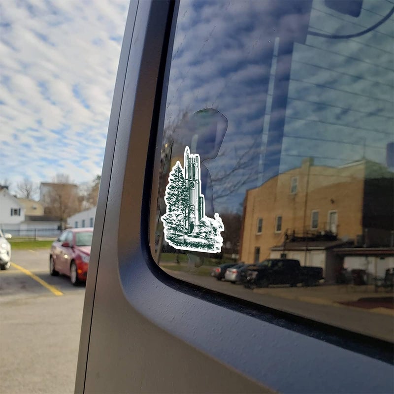 Nudge Printing Collegiate NCAA Car Decal Made from Premium Weatherproof Vinyl (Michigan State Beaumont Tower) - Image 4